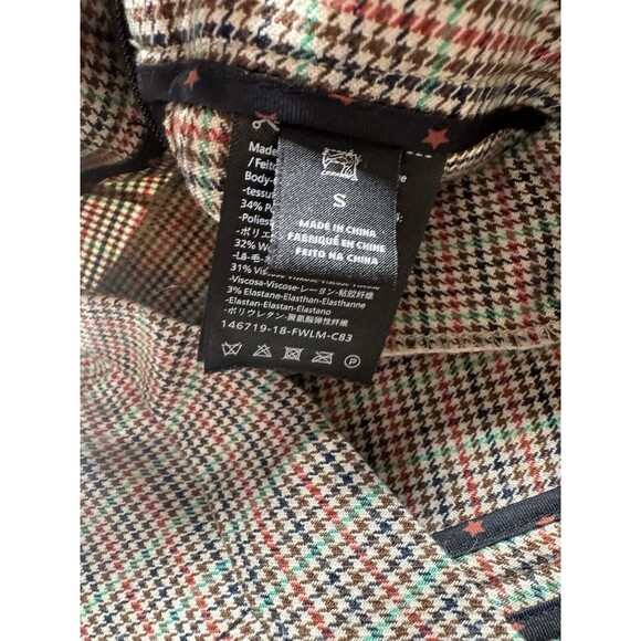 Scotch & Soda Anthropologie Far Far Away Maison Plaid Houndstooth Wool Blend‎ - Picture 5 of 15